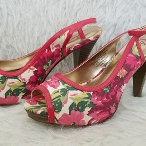 Candies Durado Pink Floral Heels